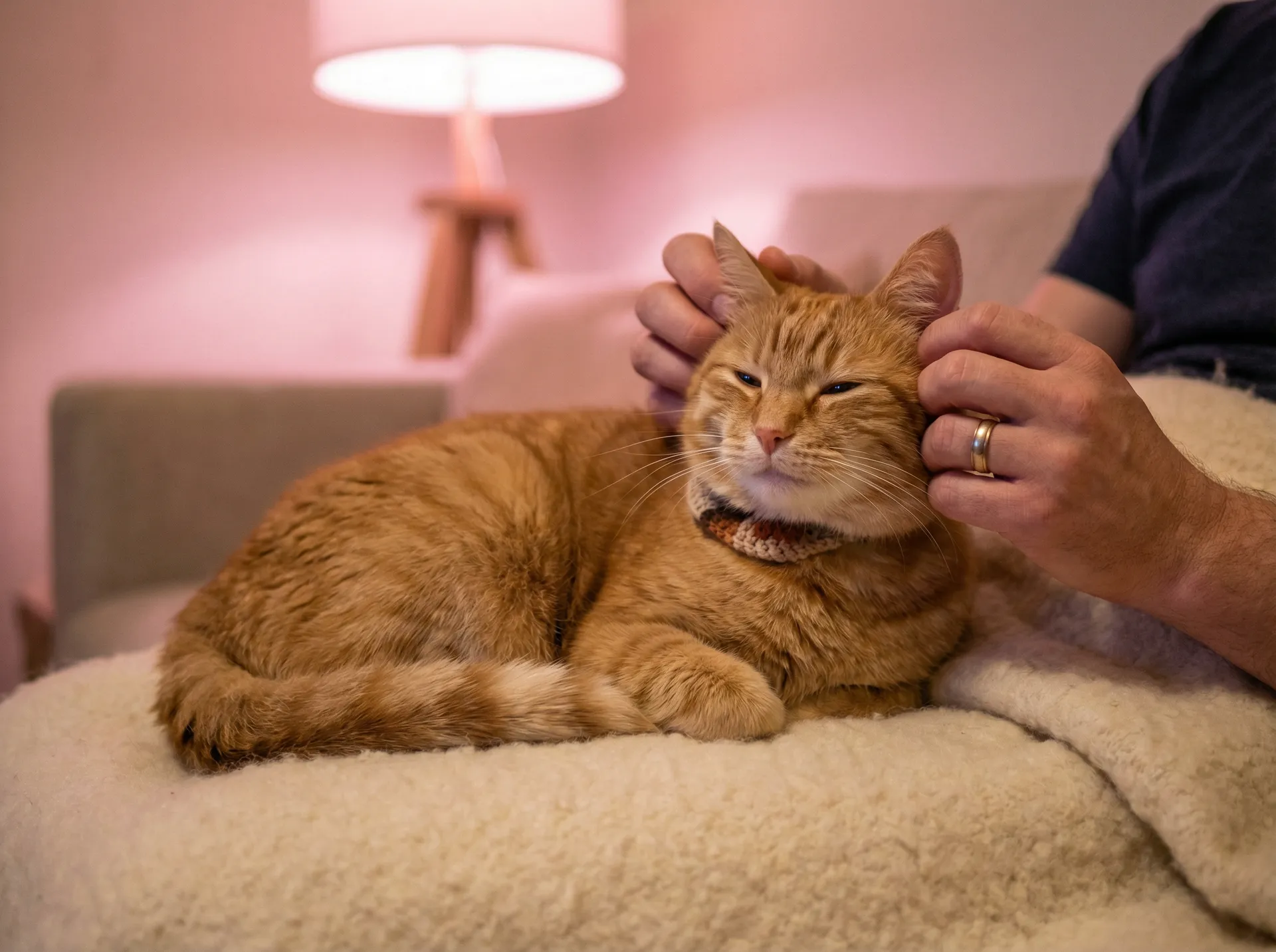 猫咪被温柔抚摸的幸福时刻 - 睡奸